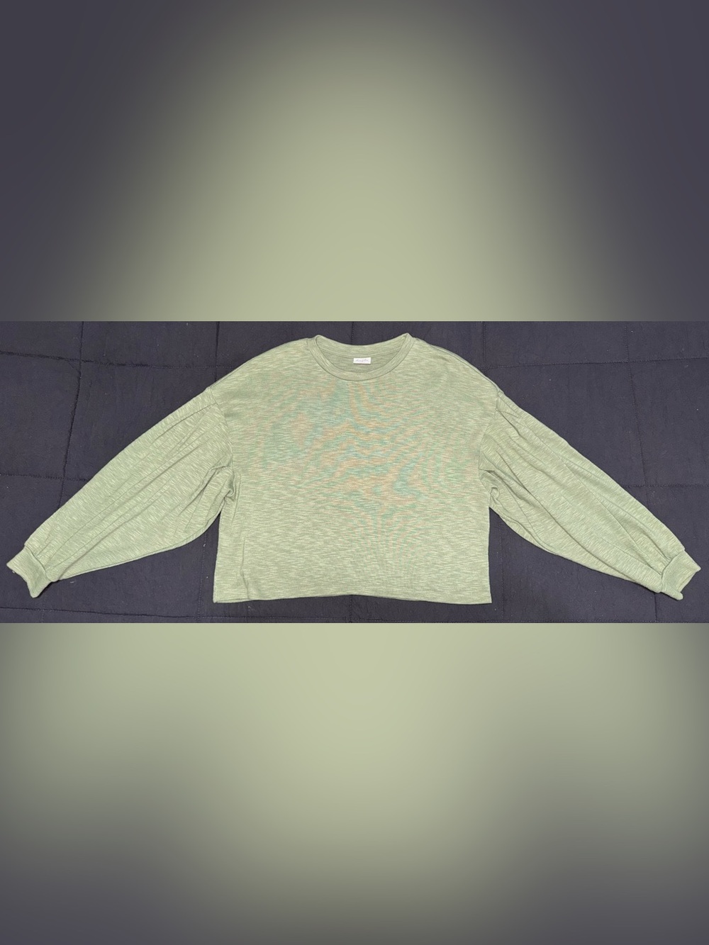 Others Follow Light Mint Green Heathered Crewneck Sweater